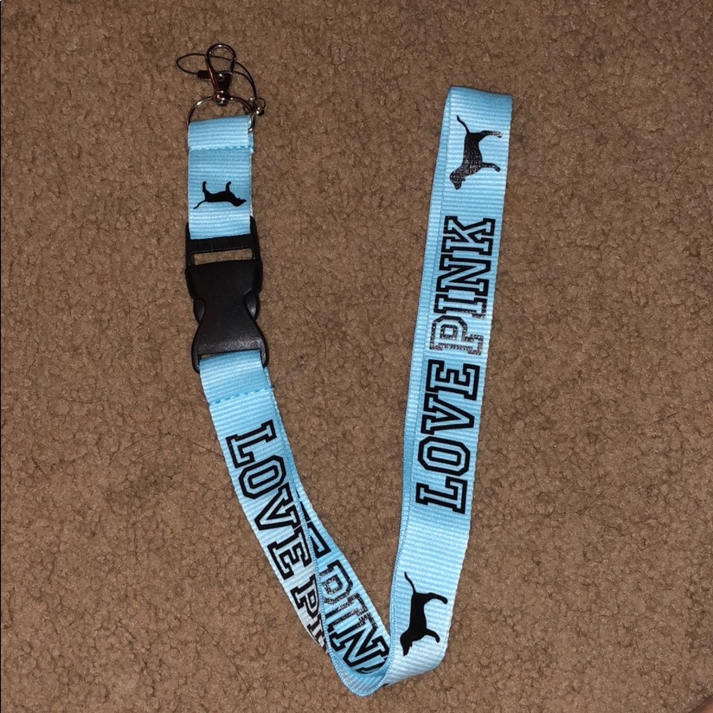 Pink lanyard